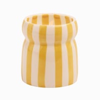 Yellow cabana candle