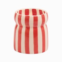 Red cabana candle