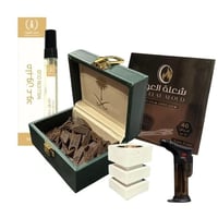 بكج الضيافة - عود تايقر في شنطة جلد سيفين ونخلة +...