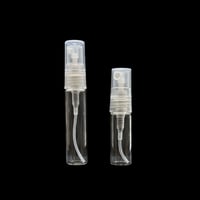 زجاجة عطر شفاف غطاء أبيض