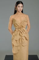 فستان ماكسي مزين باحجار الراين من هابي كلوثينق