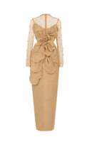 فستان ماكسي مزين باحجار الراين من هابي كلوثينق