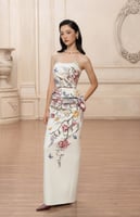 فستان كورسيه كوتور مزين بالكريستال من لالي ديزاين