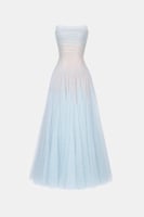 فستان ماكسي من الدانتيل باللون الأزرق من مونت ساند