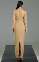 فستان ماكسي مزين باحجار الراين من هابي كلوثينق