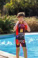 مايوه سباحة أولادي بقطعة واحدة ورسومات كرتونية ممي...