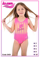 مايوه سباحة لامير مطبوع ومرح للبنات