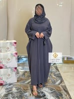 نص بشت حرير ياباني رمادي