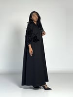 عبايه وديان بقصه Aقماش قماش كريب الابداع بتدخيل مخ...