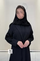 عبايه بليزر رسمي مبطنه بقماش حرير ياباني بتطريزيدو...