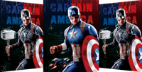 بوستر كابتن أمريكا 3D