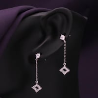 حلق فضة نسائي عيار 925