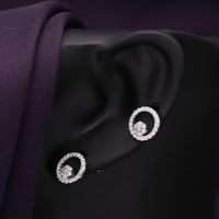 حلق فضة نسائي عيار 925