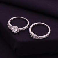 خاتم فضة توينز نسائي عيار 925