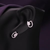 حلق فضة نسائي عيار 925