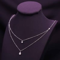 عقد فضة دورين عيار 925