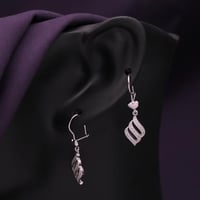 حلق فضة نسائي عيار 925