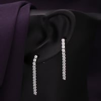 حلق فضة تنس نسائي عيار 925