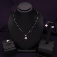 نصف طقم فضة نسائي عيار 925