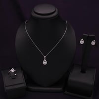 نصف طقم فضة نسائي عيار 925