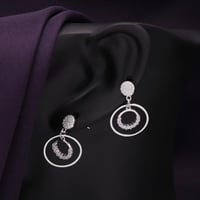 حلق فضة نسائي عيار 925