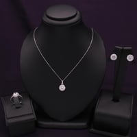 نصف طقم فضة نسائي عيار 925