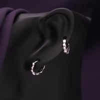 حلق فضة نسائي عيار 925