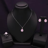 نصف طقم فضة نسائي عيار 925