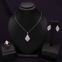 نصف طقم فضة نسائي عيار 925