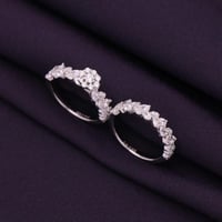 خاتم فضة توينز نسائي عيار 925