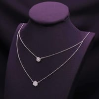 عقد فضة دورين عيار 925