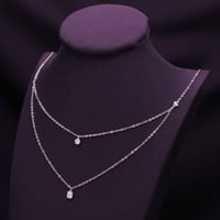 عقد فضة دورين عيار 925