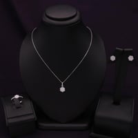 نصف طقم فضة نسائي عيار 925