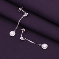 حلق فضة نسائي عيار 925