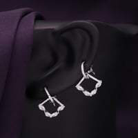 حلق فضة نسائي عيار 925