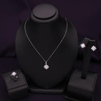 نصف طقم فضة نسائي عيار 925