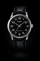 ساعة يد كاسيو MTP-V001L-1B للرجال بسوار أسود من ال...