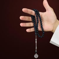 سبحة بكلايت بلون (أزرق كحلي غامق).