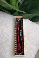 سُبحة بكلايت أحمر شفاف كركوشة.