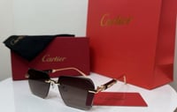 نظارات كارتييه (Cartier) مع الملحقات.