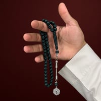 سبحة بكلايت بلون أخضر غامق.