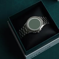 ساعة الفجر دائري استيل