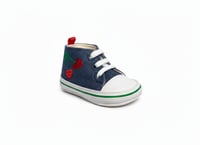 بوت كاحل بناتي دينيم بتطريز كرز ثلاثي الأبعاد