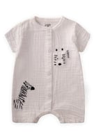 سلوبيت أطفال موسلين مطرز بنقشة حمار وحشي – Cigit ا...