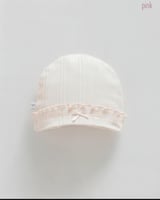 قبعة أطفال قطنية مضلعة بكشكشة وفيونكة - صناعة تركي...