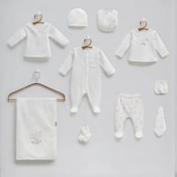 طقم مواليد متكامل 10 قطع قطن تركي فاخر - صناعة ترك...