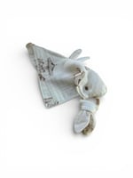 فوطة تجشؤ موسلين للأطفال بنقشة خيول كلاسيكية مع أذ...