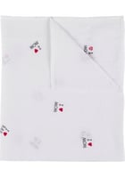 بطانية موسلين للمواليد - أبيض - قطنية ناعمة وخفيفة...