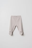 طقم استقبال مواليد بناتي 4 قطع - بلوزة "لف" مضلعة...