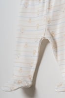 طقم مواليد أولادي 3 قطع - تيشيرت "لف" بأكمام طويلة...